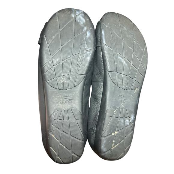 Abeo Leather Ballet Flats Black Size 8M  Bow Accent Tabatha - Picture 8 of 10